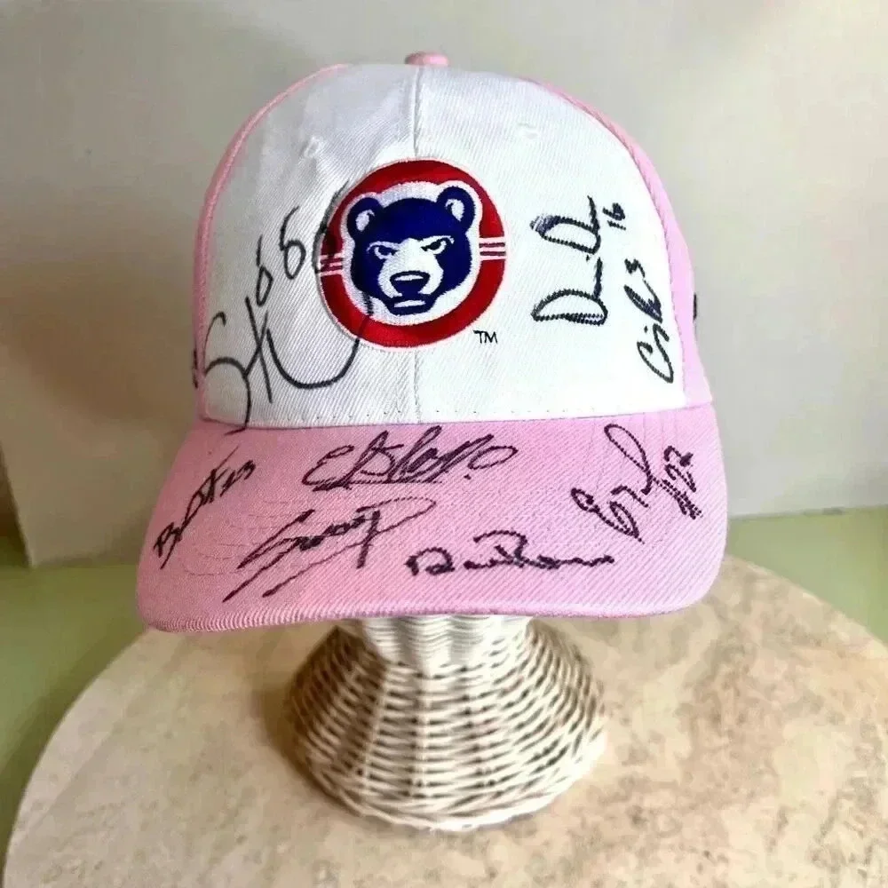 Associated Premier Corp Pink Womens Signed South Bend Cubs Baseball Hat NWOT‎